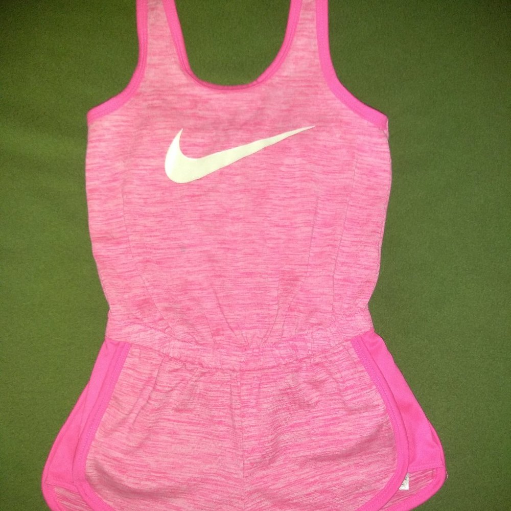 Nike pink sleeveless DRIFIT romper